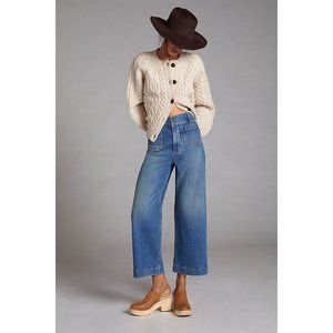 Anthropolologie Pilcro The Skipper High Waist Wide Leg Stretch Jeans Size 29